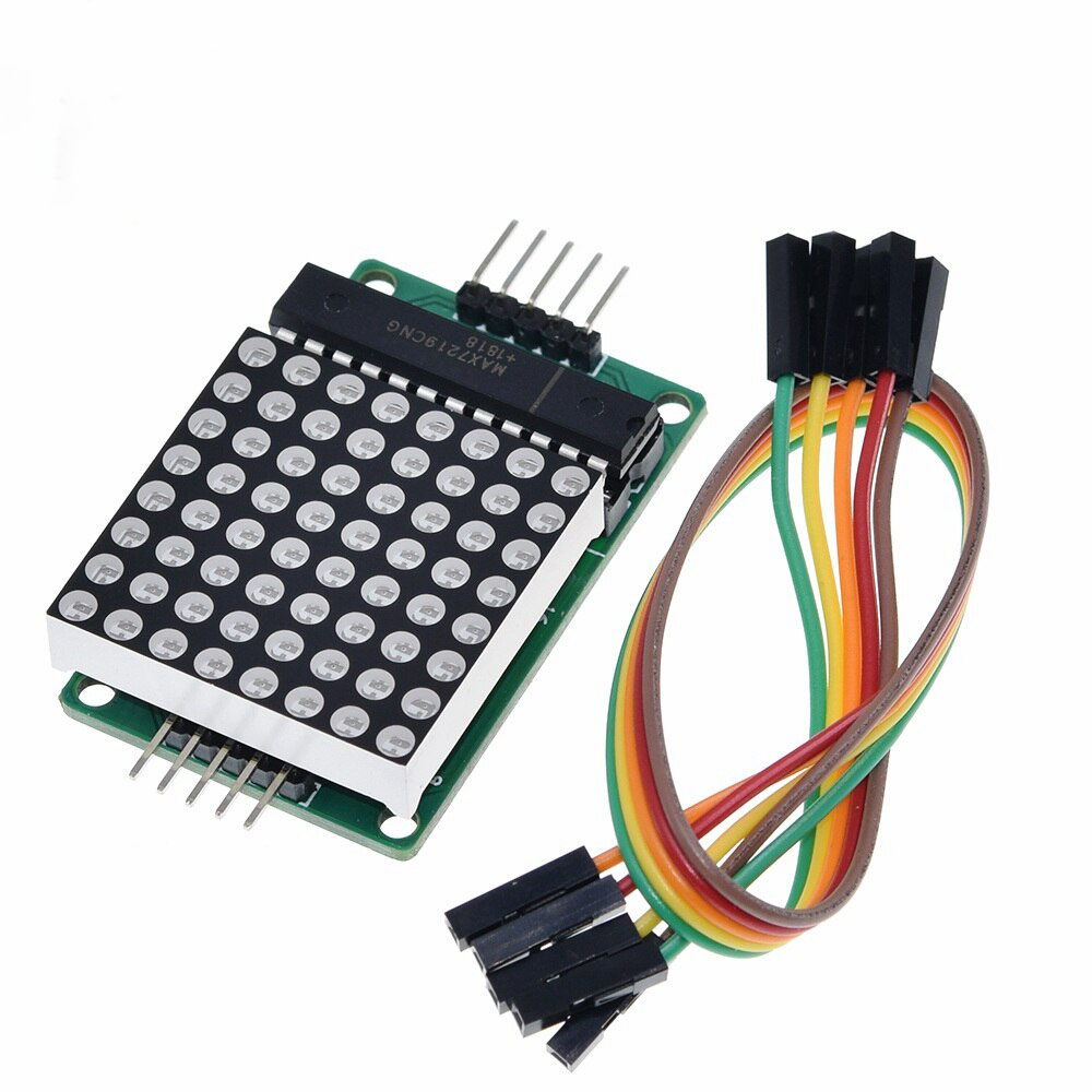 Led Array DAOKI 2-Pack MAX7219 8x8 LED Matrix Display - Red Dot Matrix ...